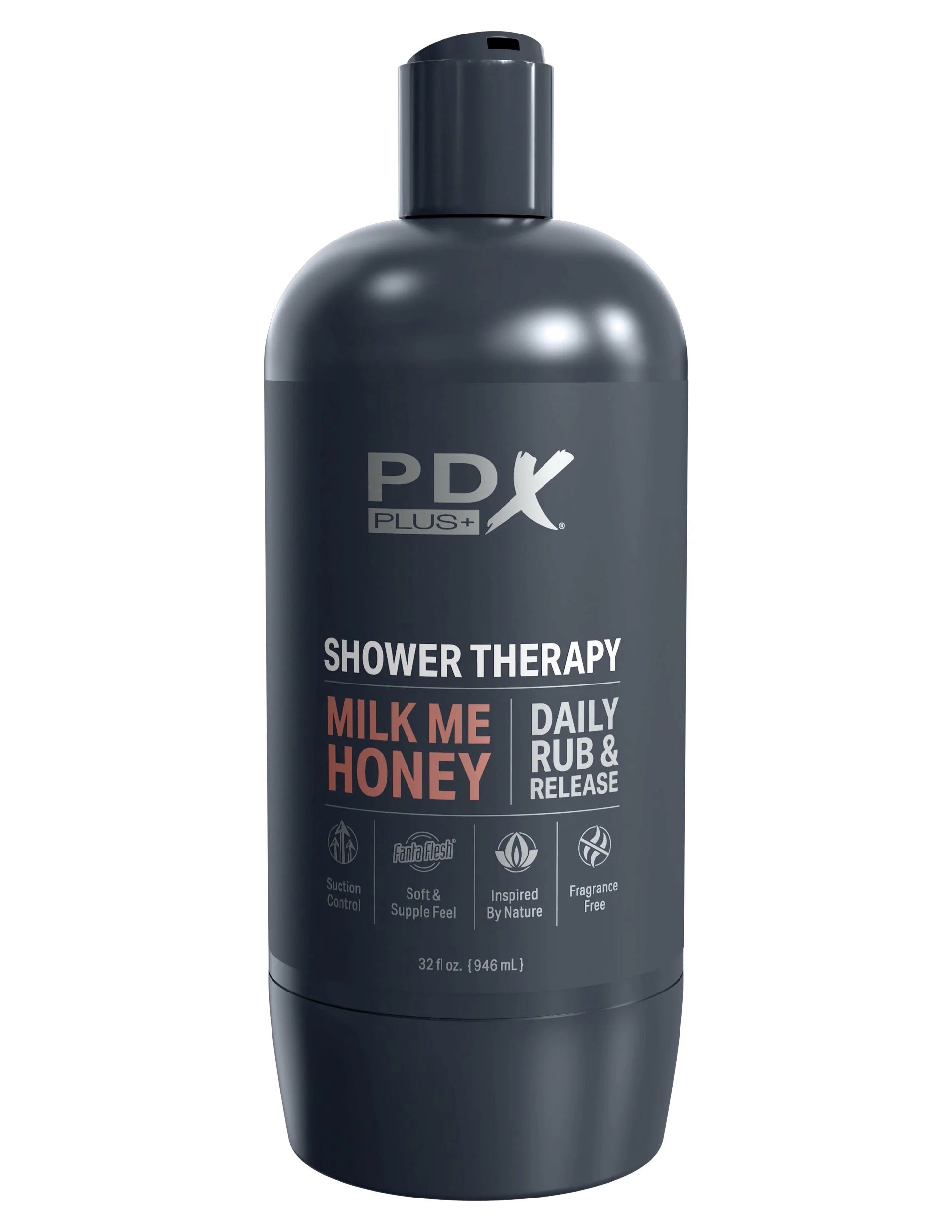 PDX Discreet Shower Masturbator Milk Me Honey Bottle Strokers - Manual