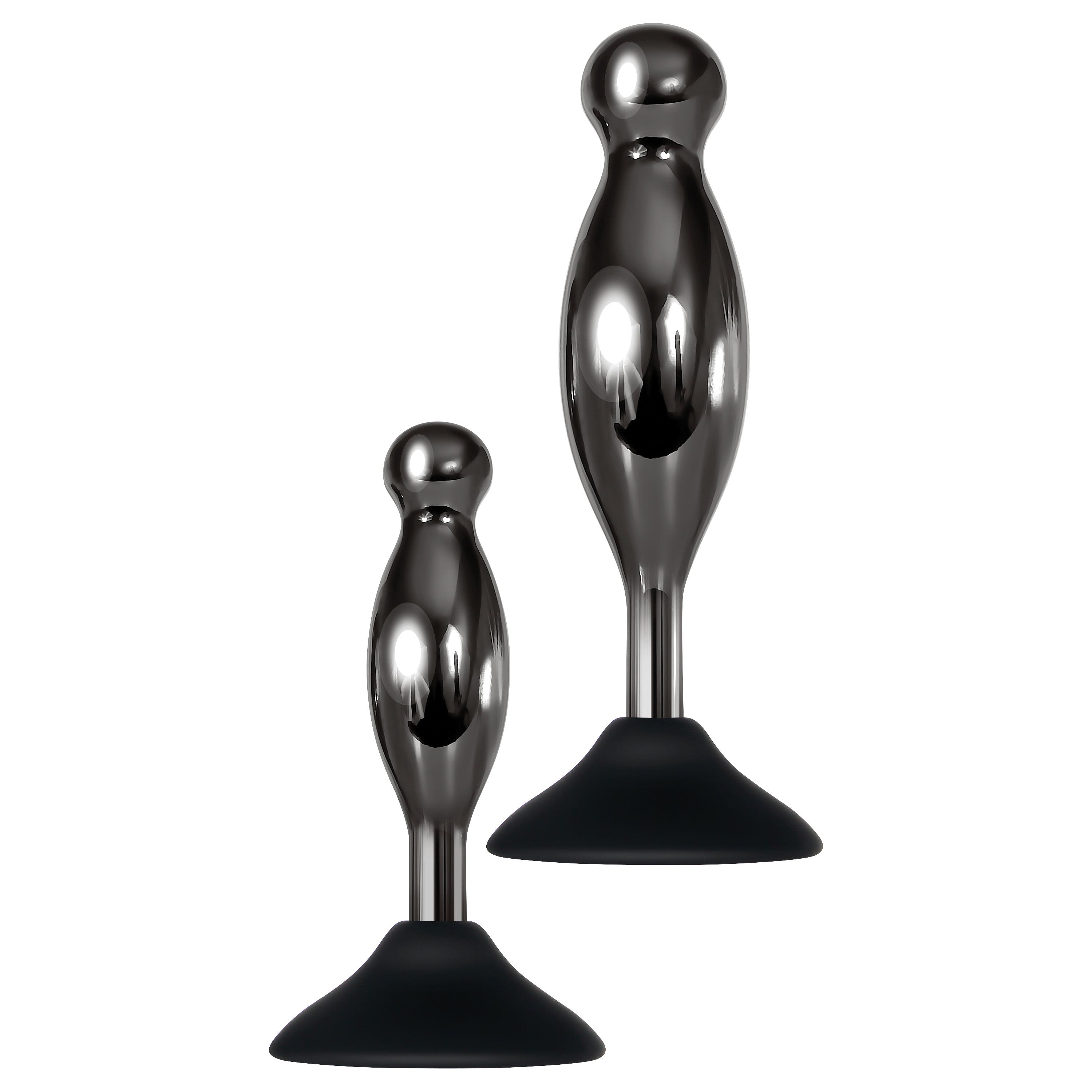 Joy Sticks Suction Mounted Anal Plug Set for Hands-Free Play Butt Plugs