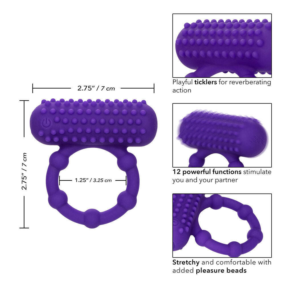 Maximus 5 Bead Rechargeable Cock Ring – Waterproof Vibrating Cock Ring Secondary image