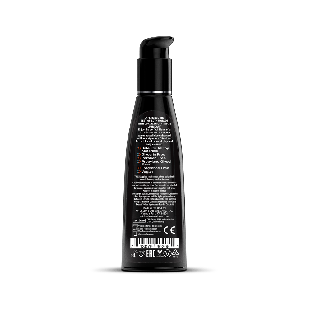 Wicked Hybrid Water and Silicone Blended Lubricant 120 ml Bottle Hybrid Lube