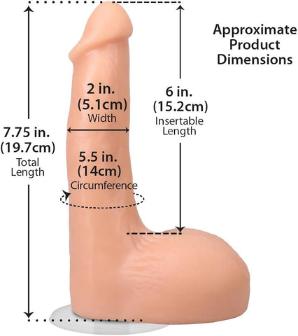 Signature Cocks The Flesh Mechanic 7.5 Inch Dual Density ULTRASKYN Cock with Removable Vac-U-Lock Suction Cup DONGS