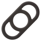 Alpha Liquid Silicone Commander Ring Black > Cock Ring > Single