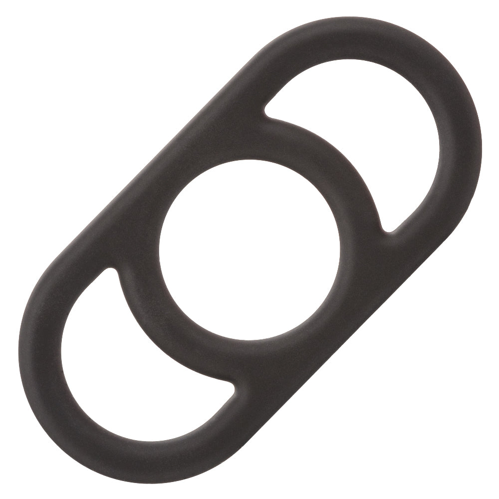 Alpha Liquid Silicone Commander Ring Black > Cock Ring > Single