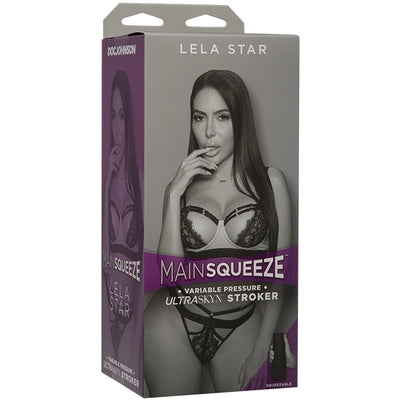 Main Squeeze Lela Star ULTRASKYN Stroker Pussy Handheld Textured Pocket Pussy Beige Strokers - Celebrity