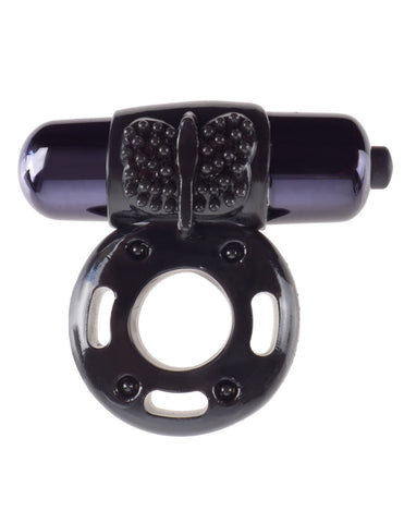 Fantasy C-Ringz Vibrating Super Ring (Black) – Beginner Vibrating Ring Cock Rings Vibrating