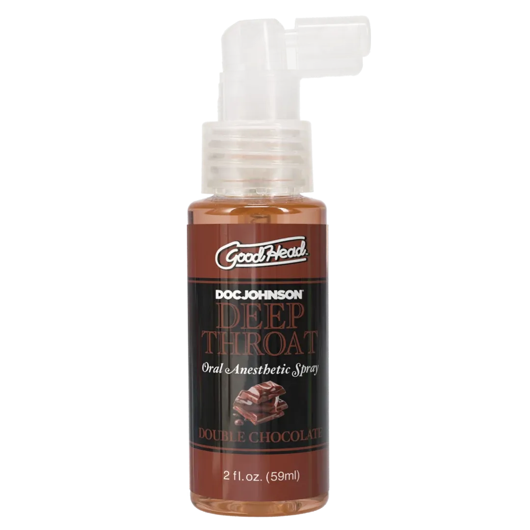 Goodhead Deep Throat Spray – Double Chocolate 2 Fl Oz Spray > Lube > Oral Gels & Sprays Main image