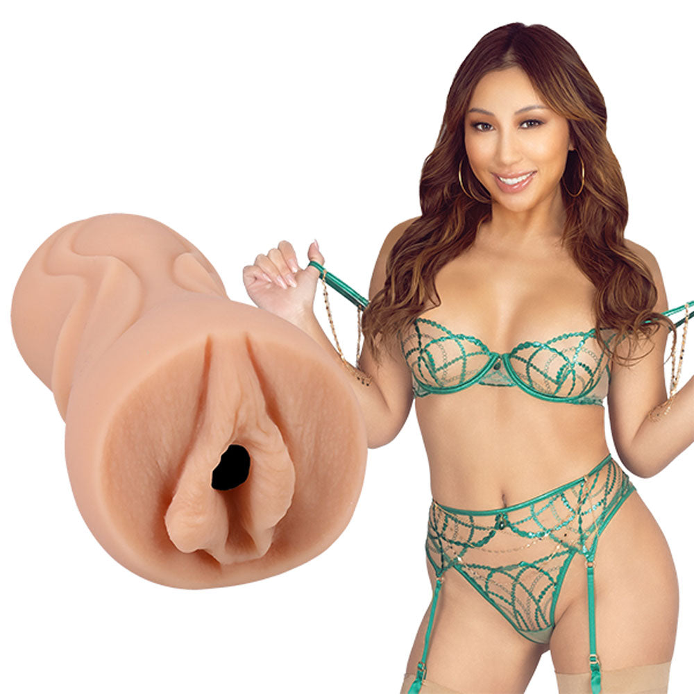 Signature Strokers Nicole Doshi Vagina Stroker Tan Strokers - Celebrity