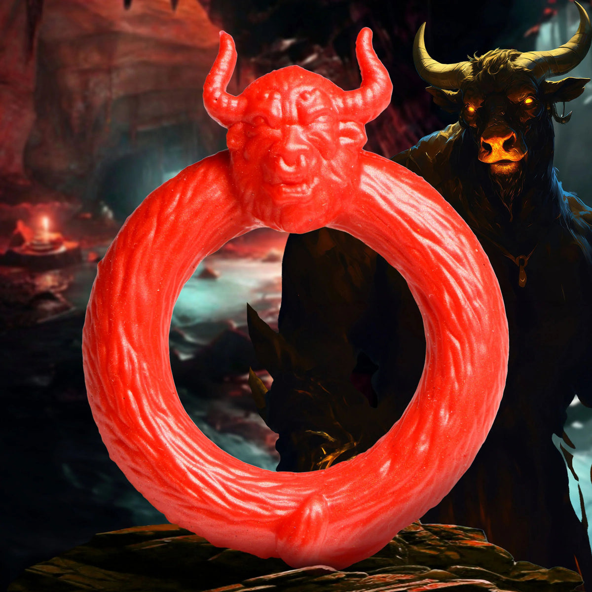 Beast Mode Silicone Cock Ring in Red > Cock Ring > Single
