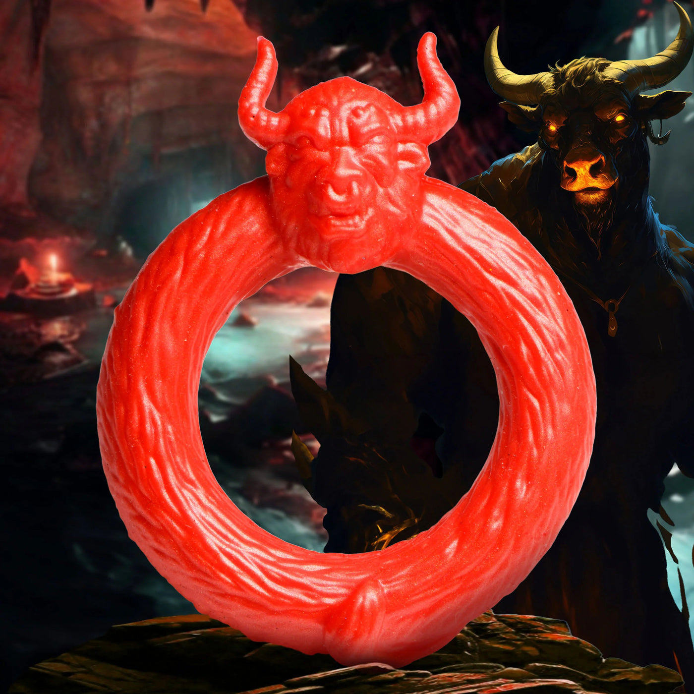 Beast Mode Silicone Cock Ring in Red > Cock Ring > Single