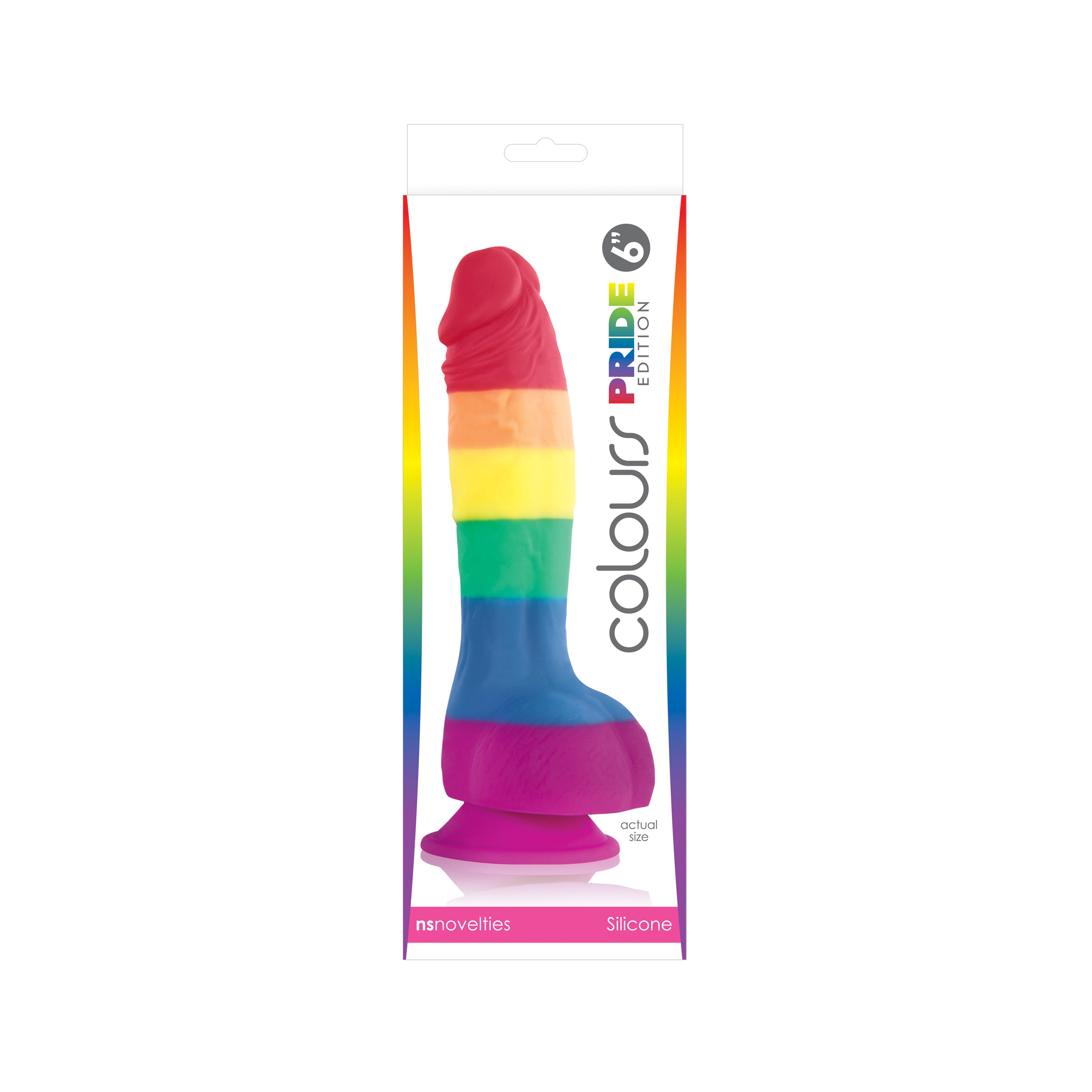 Colours Pride Edition 6 Inch Realistic Silicone Dildo With Balls Dongs Neutral