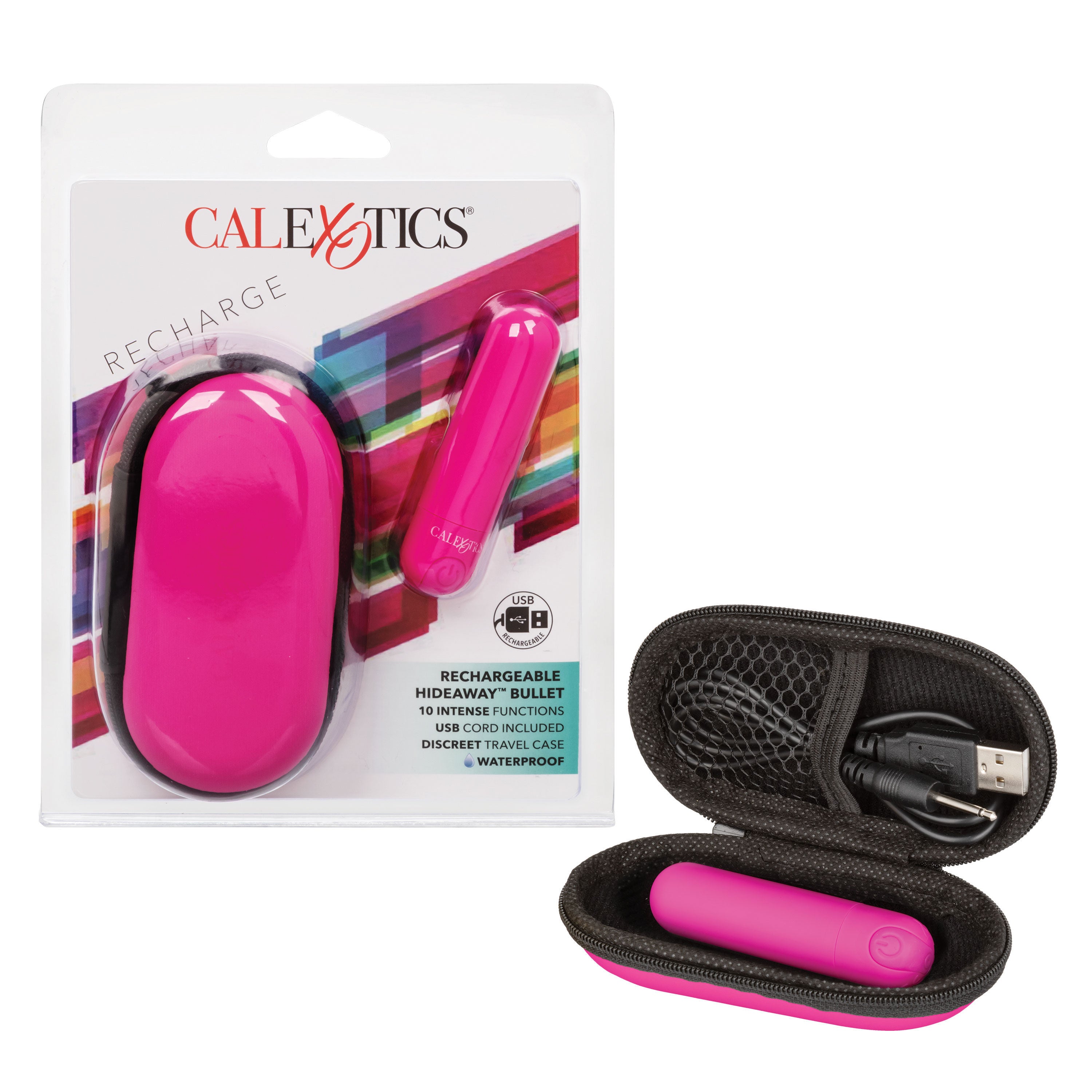 Rechargeable Hideaway Bullet Vibrator in Blue for Travel Fun BULLETS