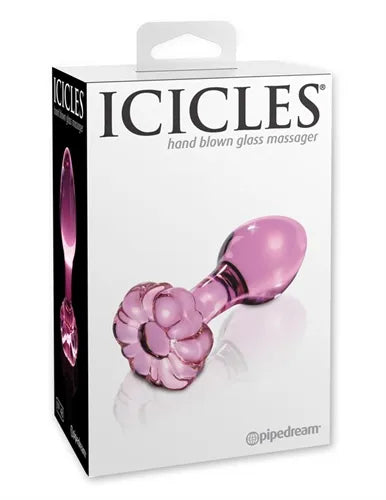 Pipedream Icicles No. 48 – Borosilicate Glass Butt Plug Pink > Glass > Toys