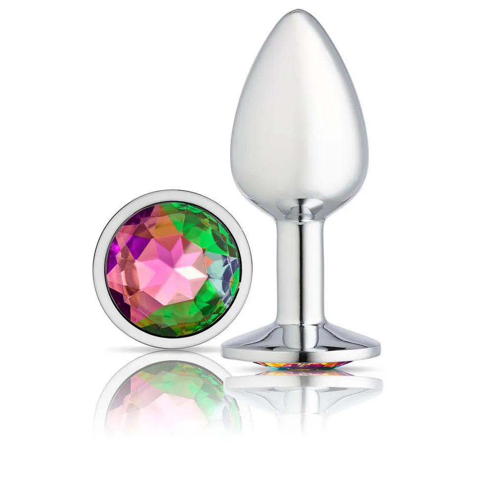 Cloud 9 Novelties Gems Jeweled Silicone Anal Plug - Large 3.24 Inch > Anal Range > Jewel Butt Plugs