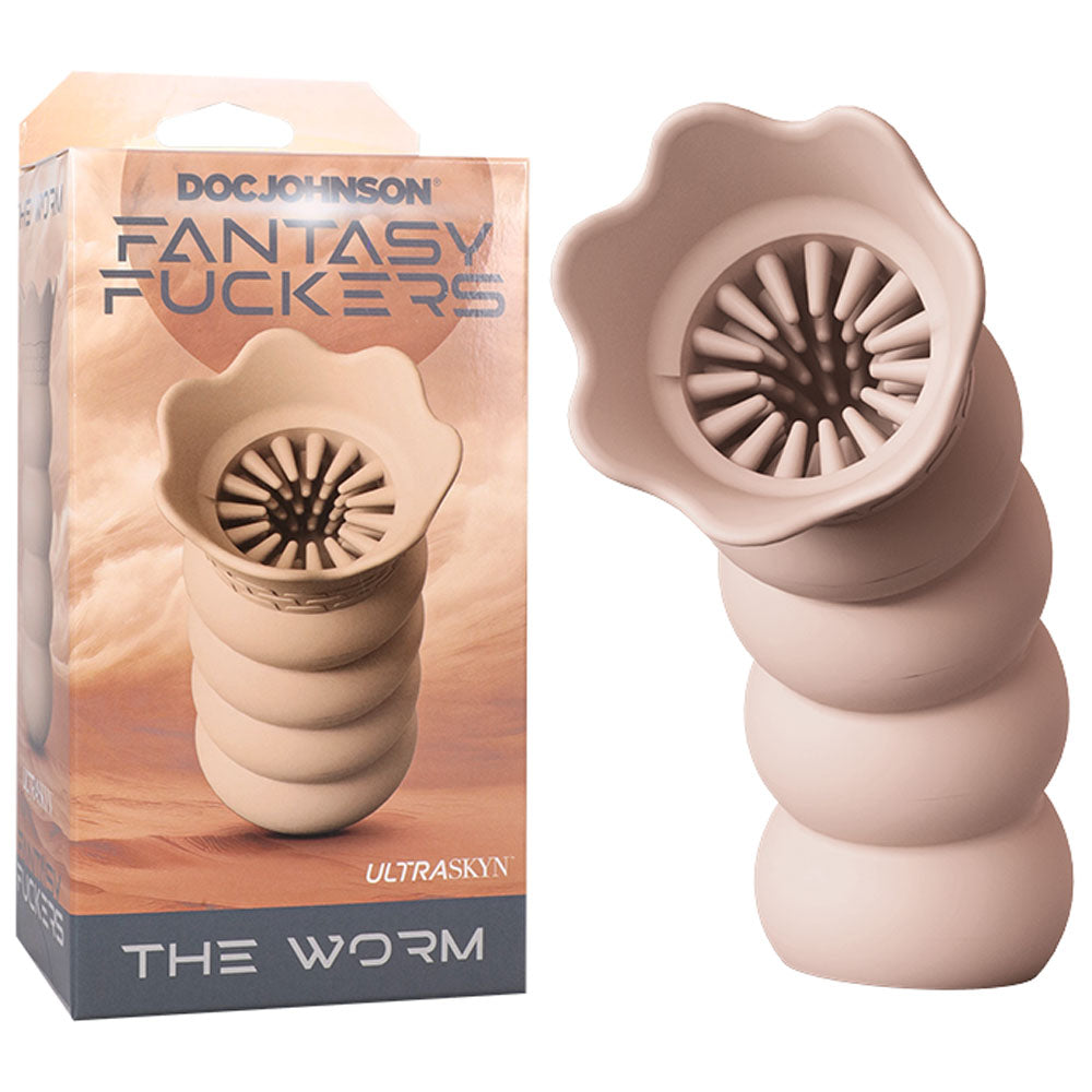 Fantasy Fuckers - The Worm - Fantasy Stroker Beige Strokers - Manual