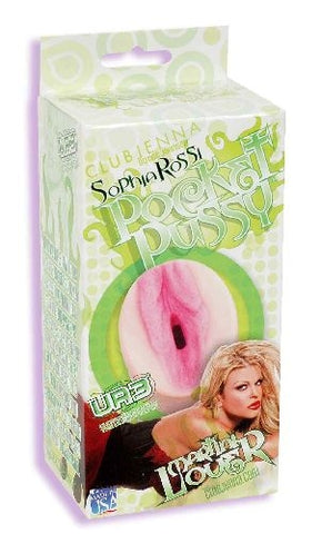 Sophia Rossi Ultraskyn Ribbed Pocket Pussy Masturbation Sleeve Pink Strokers - Manual
