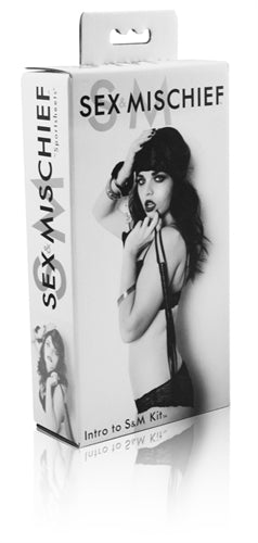 Sex & Mischief 3 Piece Intro to S&M Kit with 40 cm Whip Whips & Paddles