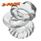 Oxballs Bonemaker (Black) Cockring 3 Pack – Durable Cockring Set > Cock Ring > Sets