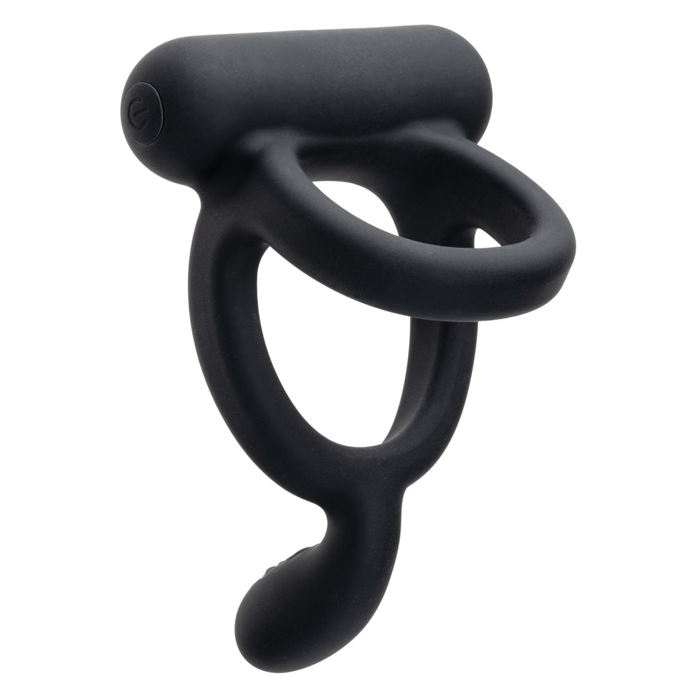 Closer Intimate Rechargeable Ring Caress (Black) – Rechargeable Vibrating Ring > Cock Ring > Sling Main image