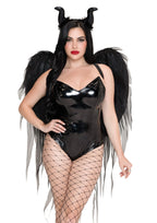 Leg Avenue Dark Enchantress Wings and Horn Headband Set – Chiffon Wings and Horn Headband > Clothes > Costumes > Womens