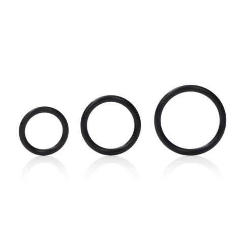 Silicone Support Rings for Men Black Stretchy Cock Rings Set COCK RING Set