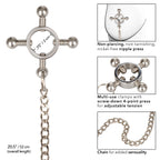 Nipple Grips 4 Point Nipple Press With Chain – Adjustable Nipple Clamp > Sex Toys > Nipple Clamps