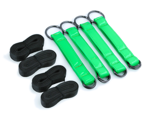 Electra Play Things Green Tie Down Straps Adult Bondage Gear Blindfold