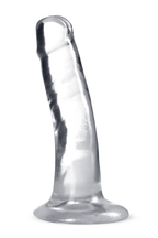B Yours Plus Clear Suction Cup 5" Dildo Soft Realistic Feel Clear > Dildos > Slim Dildos
