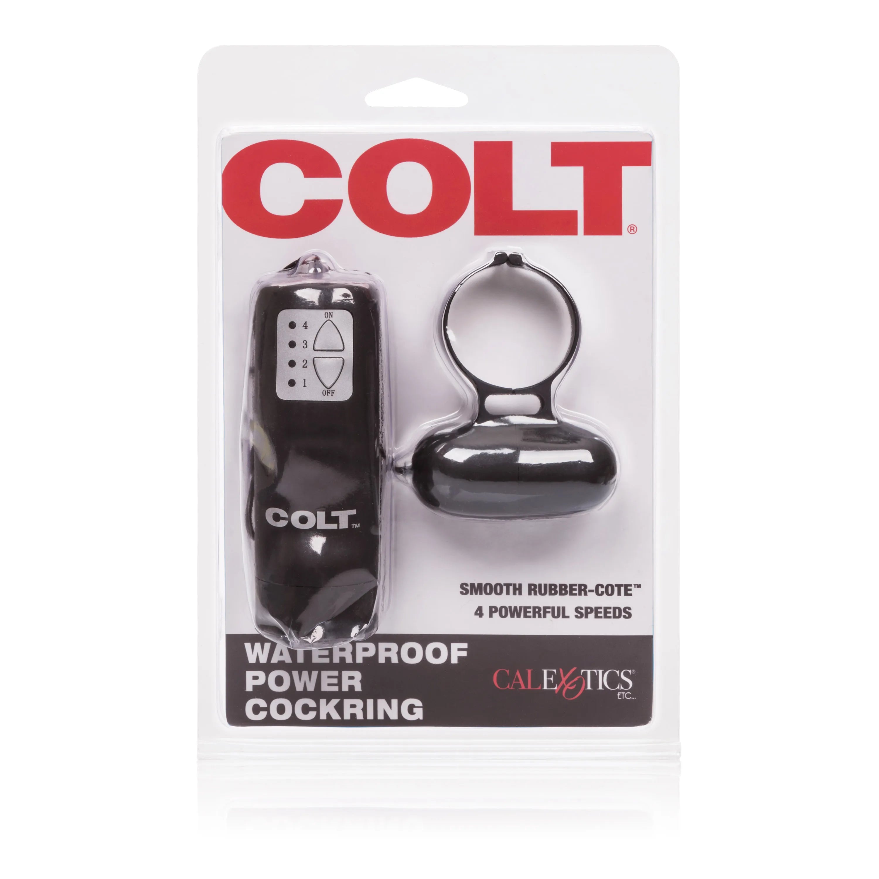 COLT Waterproof Power Cock Ring – Rubber-Cote Four-Speed Vibrating Cock Ring > Cock Ring > Vibrating