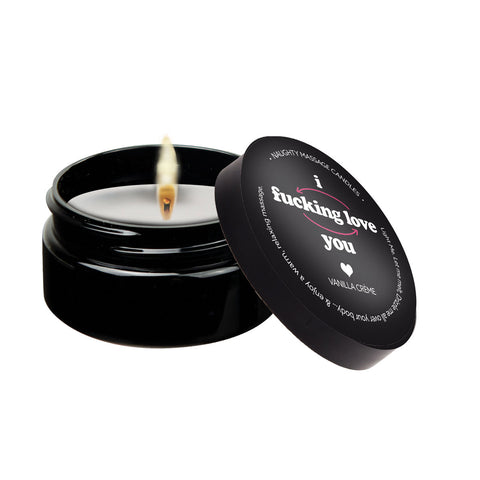 Vanilla Scented Massage Candle with Cheeky Love Message 2 oz Default Title Massage Candles