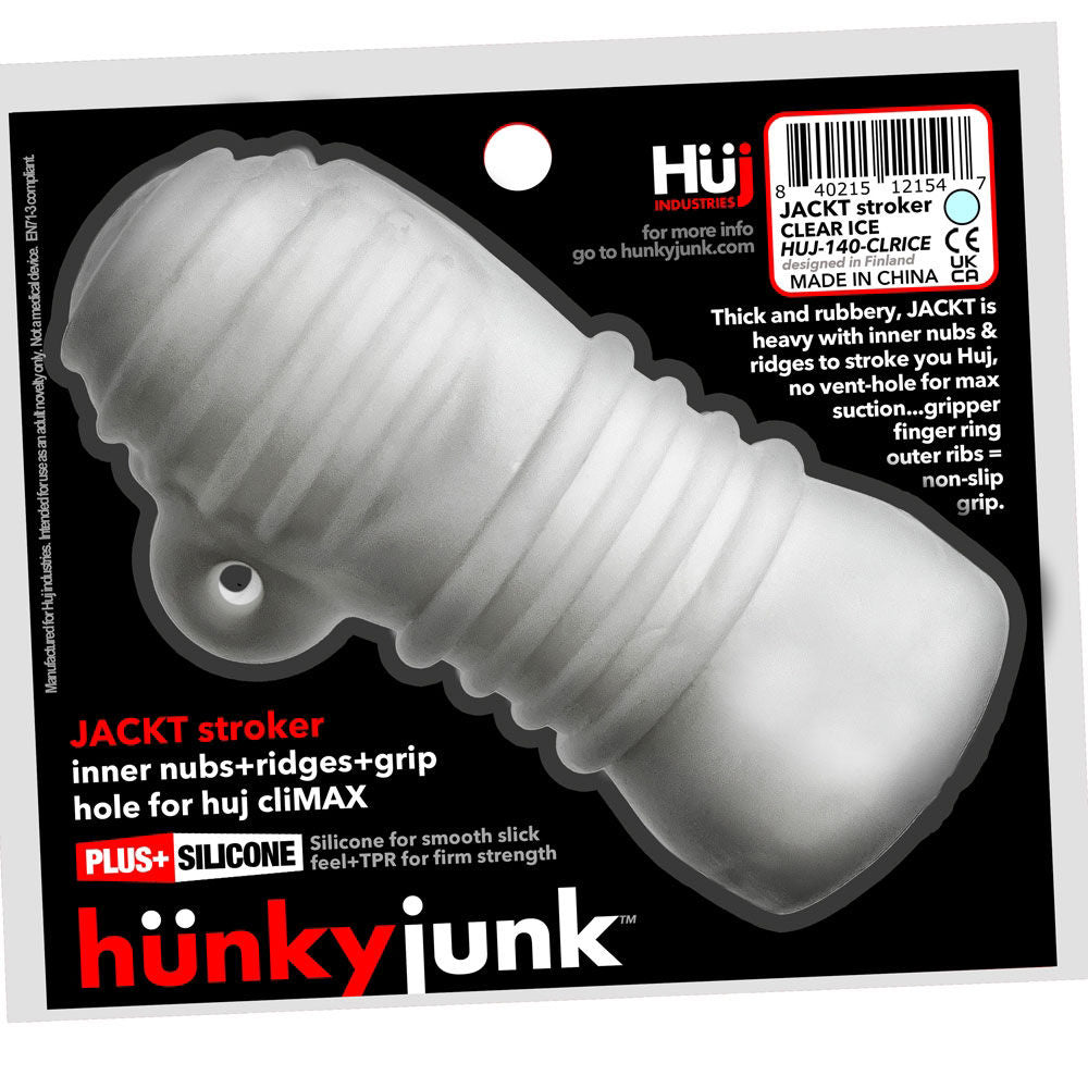 Jackt White Ice Male Stroker Sleeve with Nubs and Ridges Default Title Strokers - Manual