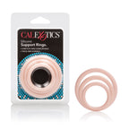 CalExotics Silicone Support Rings Set – Stretchy Comfortable Black Cock Rings > Cock Ring > Sets
