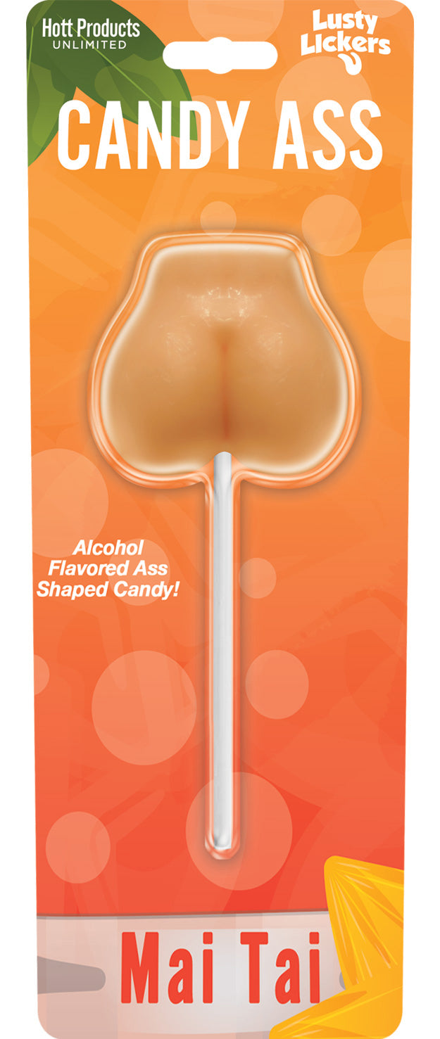 Lusty Lickers Candy Ass Mai Tai – Flavored Erotic Edible Lollipop Tan Party Supplies