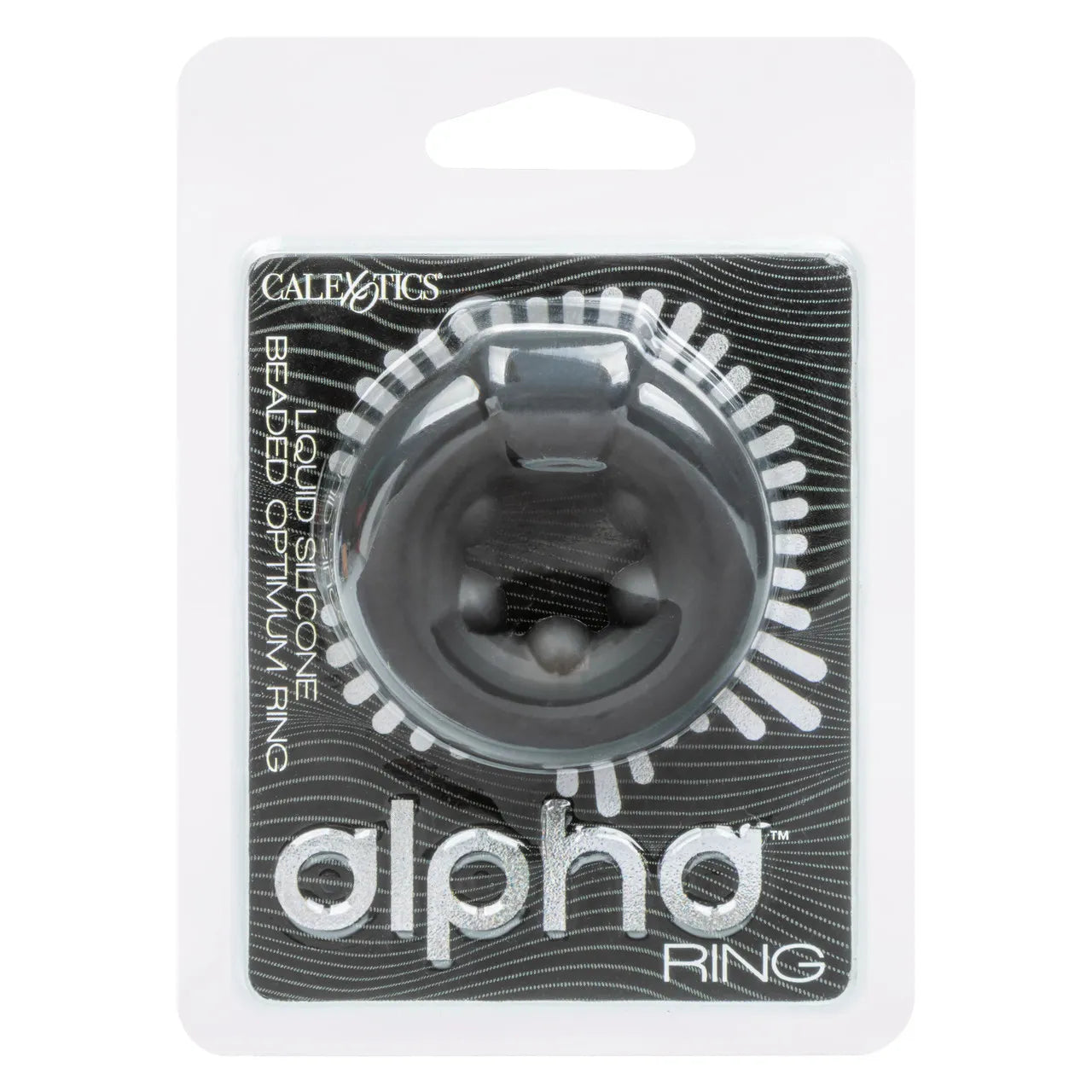 Alpha Beated Optimum Ring Liquid Silicone Black > Cock Ring > Single