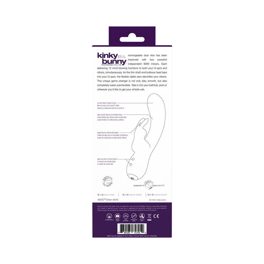 Kinky Bunny Plus Rabbit and G-Spot Vibrator > Vibrators > Ladies > Rabbit
