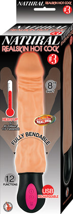 Natural Realskin Hot Bendable Vibrator Flesh > Vibrators > Realistic Vibrators