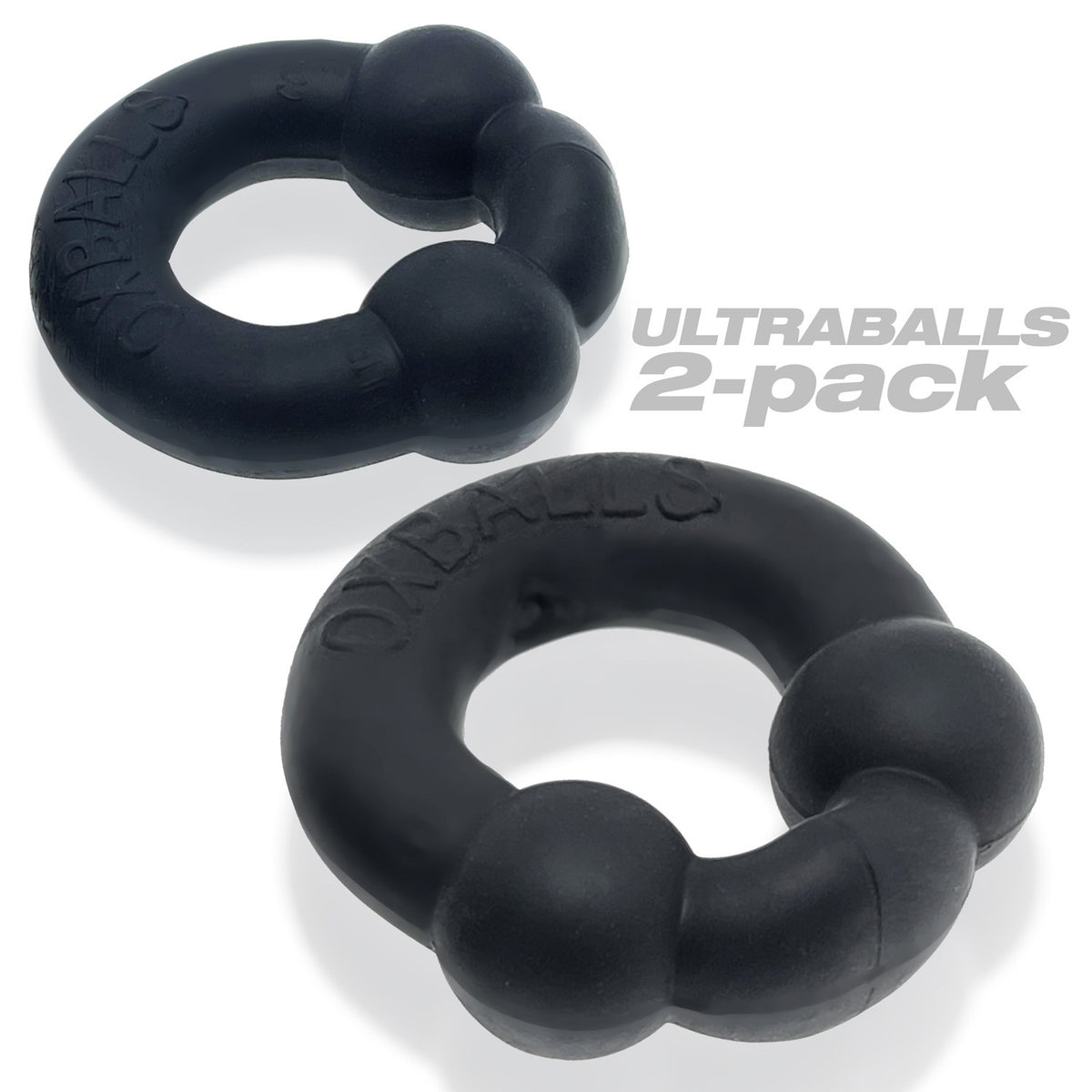 Ultraballs Cockring Night Edition Two Pack with Velvety Silicone Finish > Cock Ring > Sets
