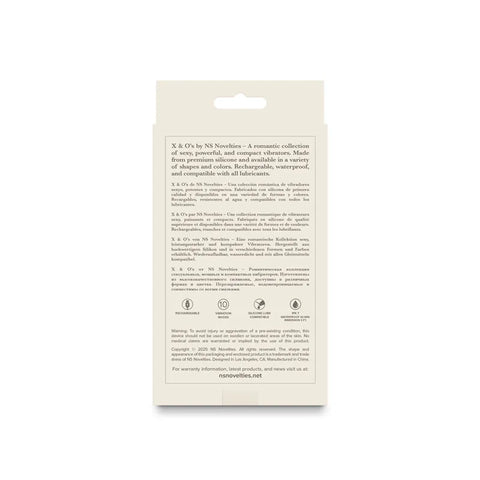 NS Novelties X and Os Embrace (Pink / Purple) – Waterproof Rechargeable Vibrator > Vibrators > Mini Vibrators