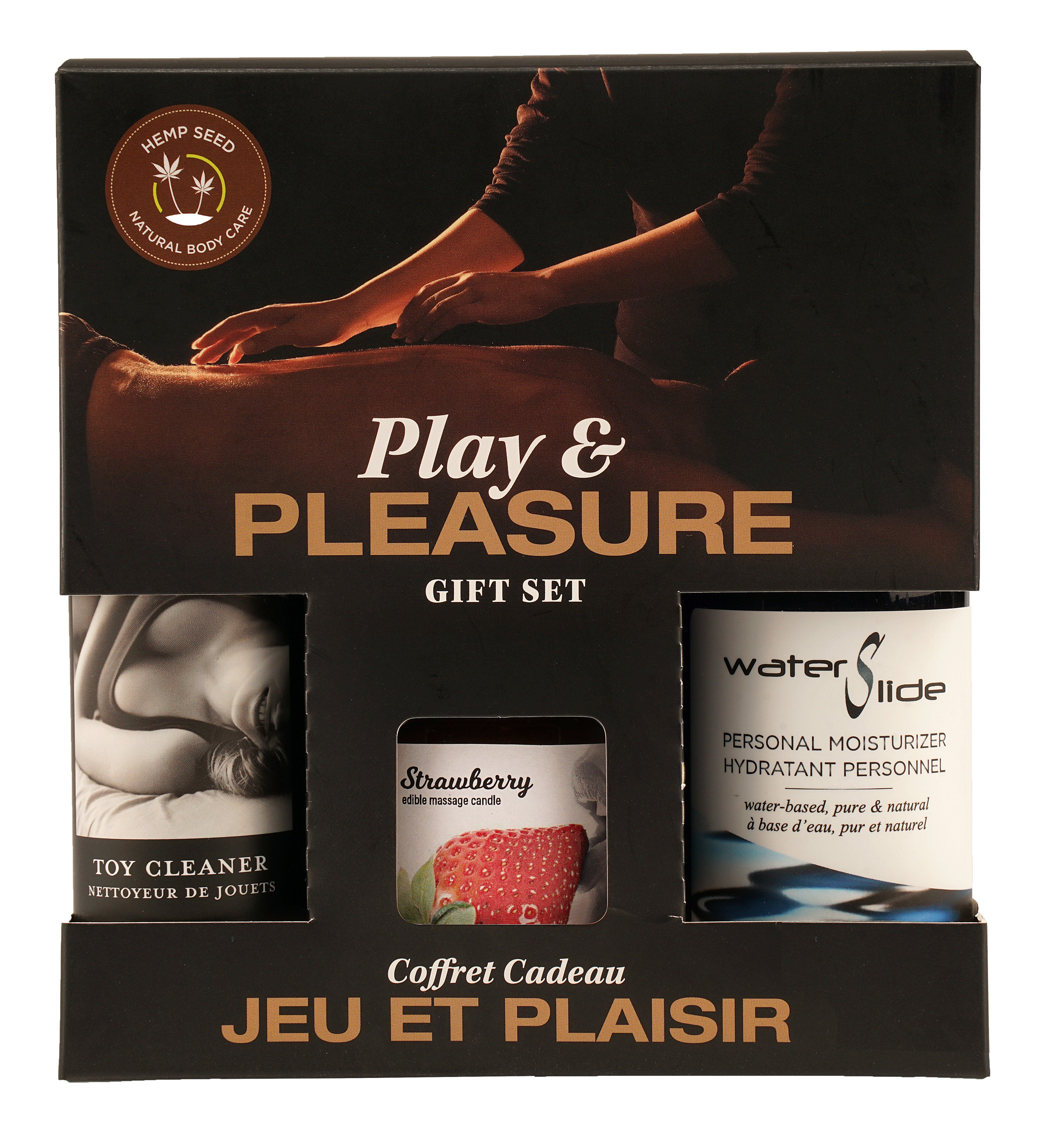 Hemp Seed by Night Play and Pleasure Gift Set - Strawberry Default Title Massage Gift Set