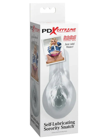 Pdx Extreme Self-Lubricating Sorority Snatch – Self-Lubricating Stroker Clear Masturbation Aids for Males