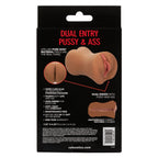 Stroke It Dual Entry Pussy and Ass Stroker Sleeve – Brown > Sex Toys For Men > Masturbators > Manual