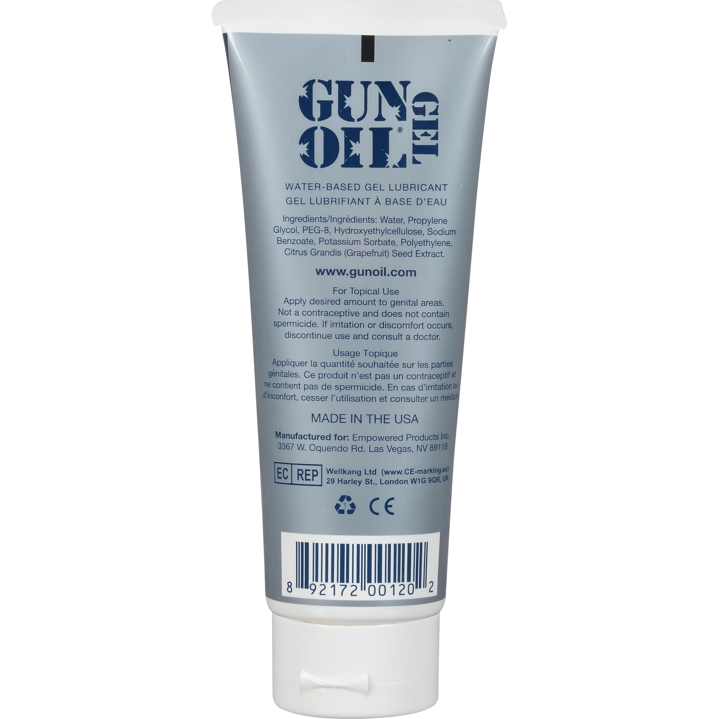 Gun Oil H20 Water-Based Lubricant Gel 3.3 Oz Tube Default Title > Lube > Speciality Exempt