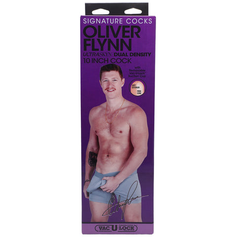 Signature Oliver Flynn 10 Inch Dual Density Ultraskyn Dildo Vanilla Default Title Dongs Celebrity