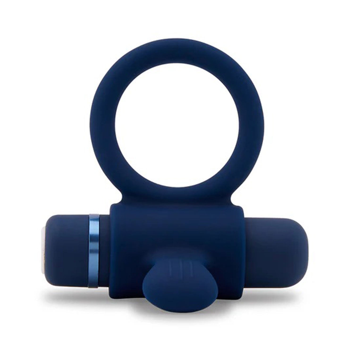 Nu Sensuelle Silicone Bullet Ring Black for Adult Intimacy Cock Rings Vibrating