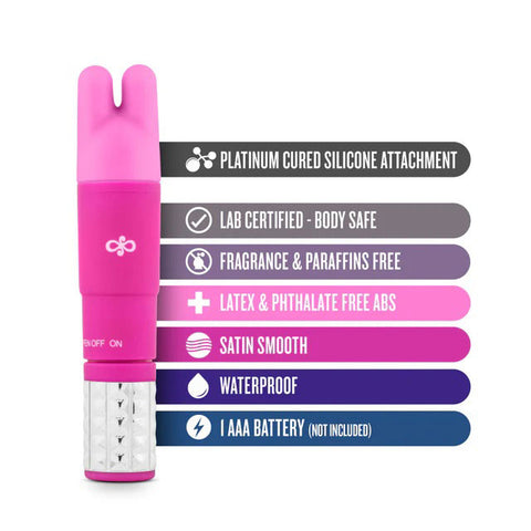 Rose Revitalize Massage Kit Pink with 3 Silicone Attachments > Sex Toys For Ladies > Finger Vibrators