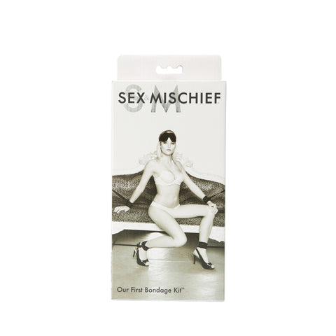 Sex and Mischief Bondage Kit for Beginners with Blindfold Black Black > Bondage Gear > Bondage Kits