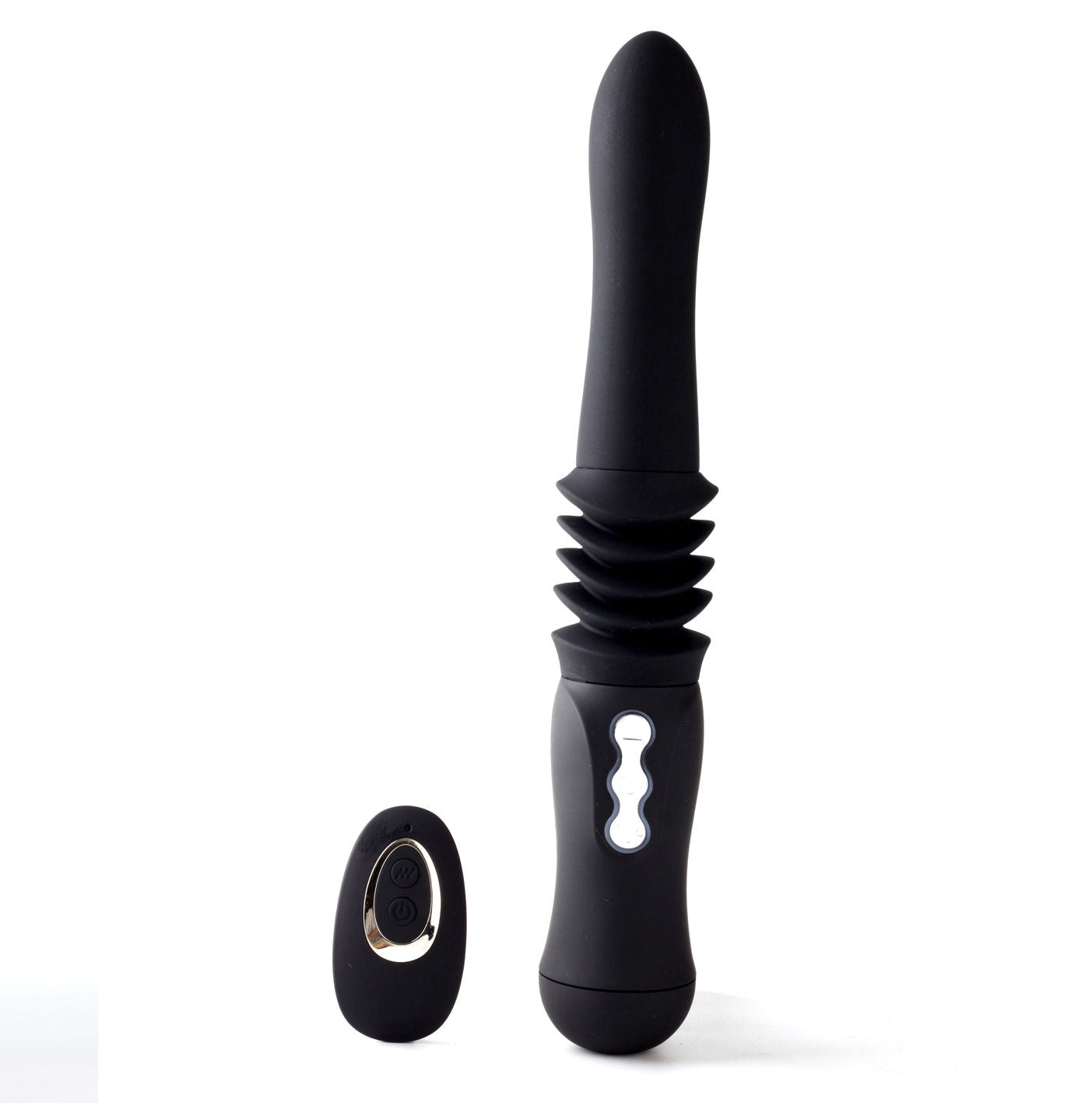 Maia Novelties Max (Black) – Rechargeable Thrusting Vibrator Black DONGS Thrusting