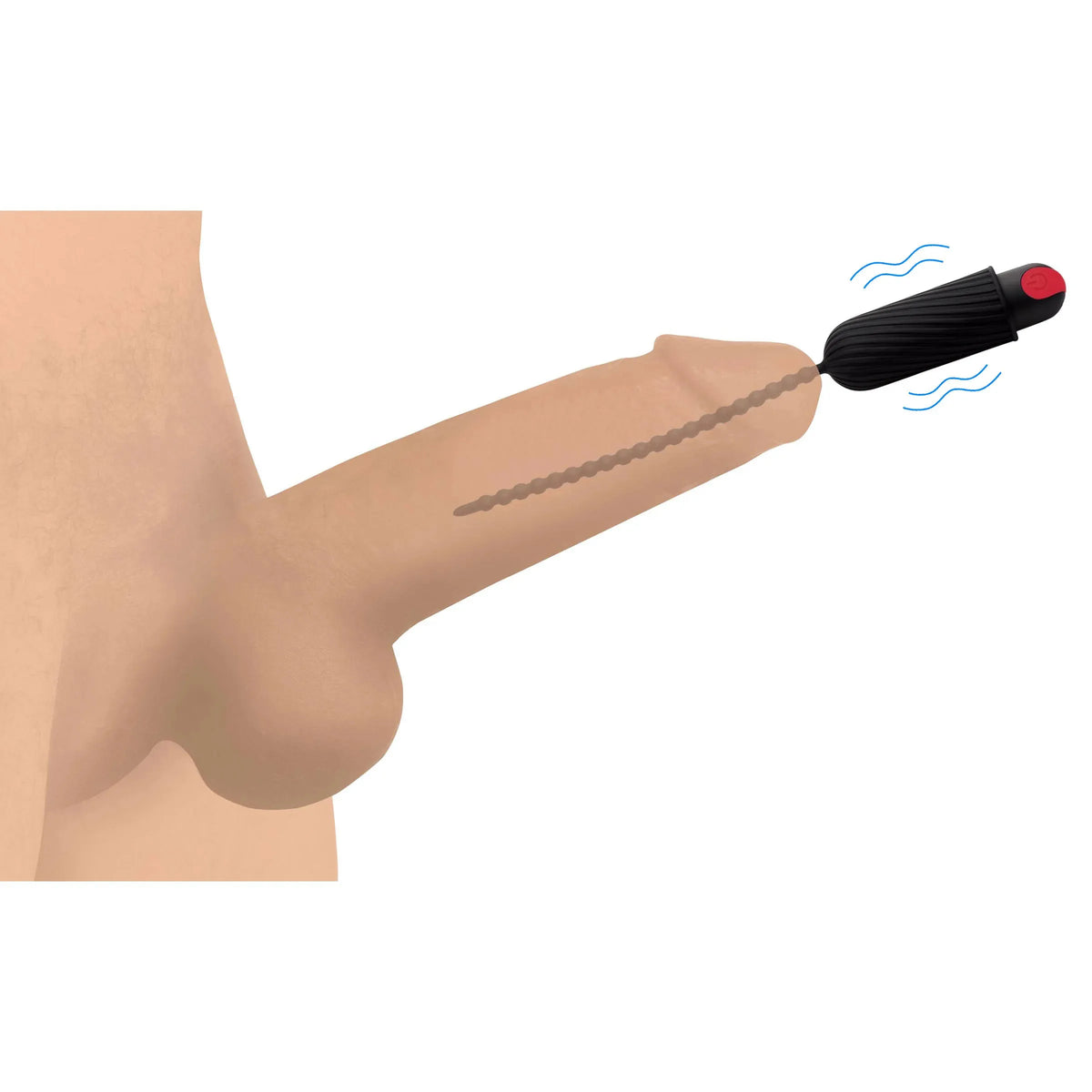 Dark Chain Rechargeable Silicone Sound – Remote-Controlled Urethral Sounding Beads > Sex Toys For Men > Sounding Rods