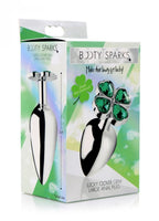 Lucky Clover Gem Anal Plug Large – Weighted Metal Butt Plug Multi Large > Anal Range > Jewel Butt Plugs