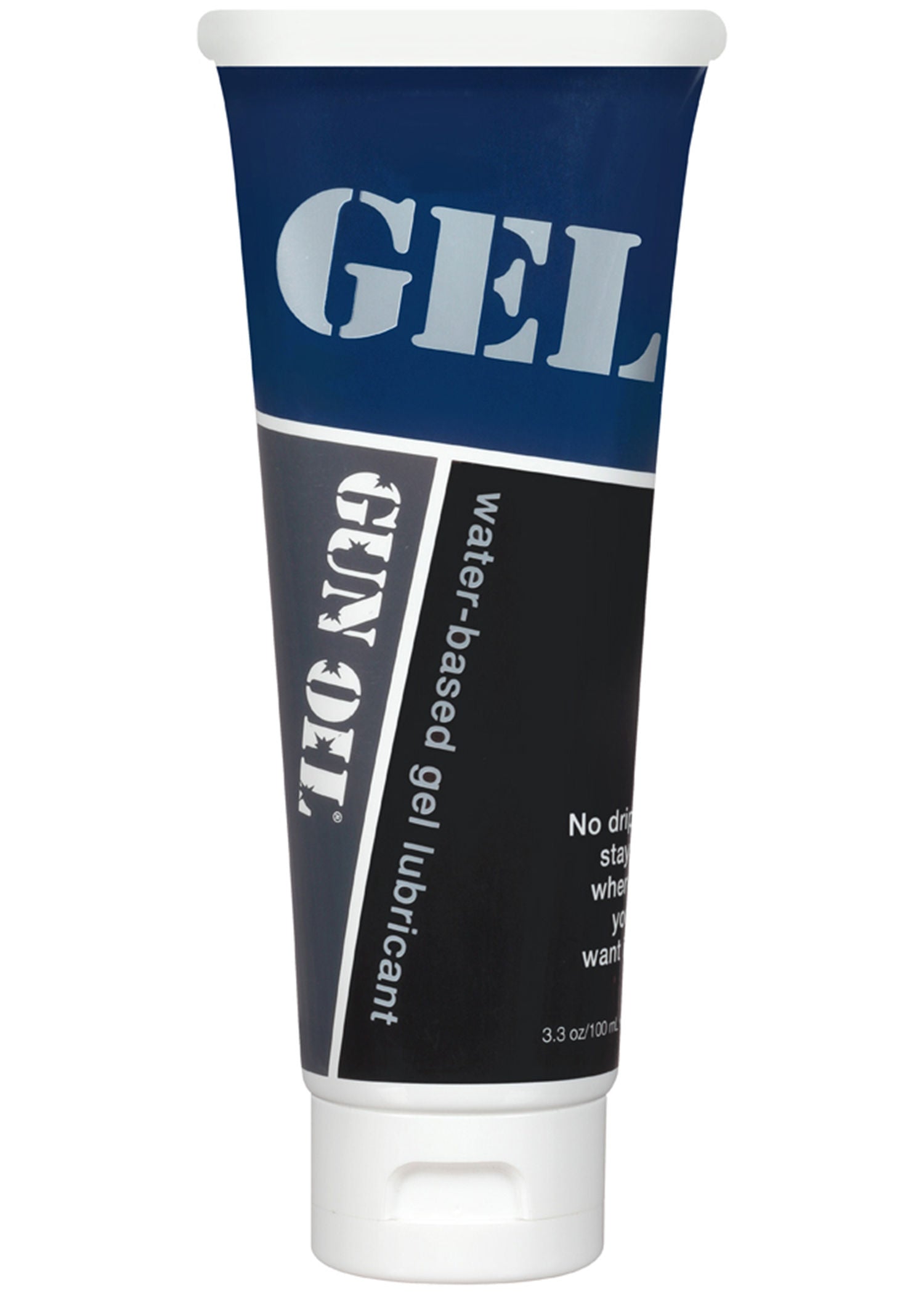 Gun Oil H20 Water-Based Lubricant Gel 3.3 Oz Tube for Adults Speciality Lubricants