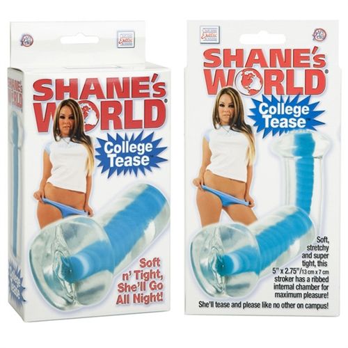 Shanes World Blue College Tease Masturbator Sleeve Adult Toy Strokers - Manual